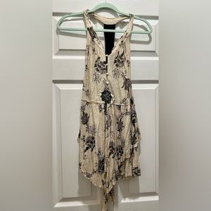Free People Flowy Floral Tank Top Tunic